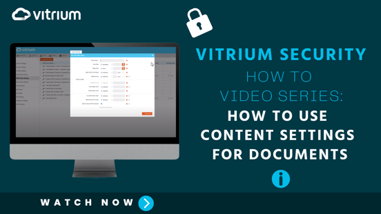 How to Use Content Settings for Documents in Vitrium